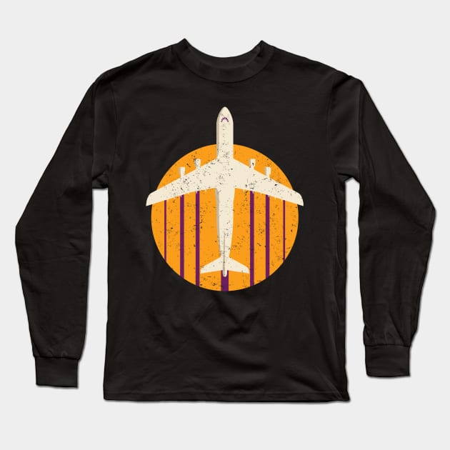 C-5 Galaxy Jet Airplane Long Sleeve T-Shirt by danchampagne